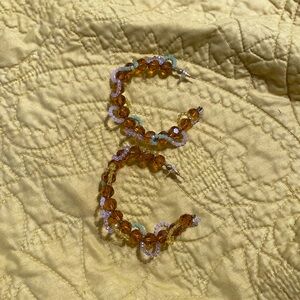 Susan Alexandra beaded hoop earrings